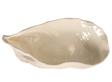 Stoneware Oyster Shell Shaped Bowl