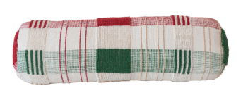 Textured Woven Cotton Bolster Pillow