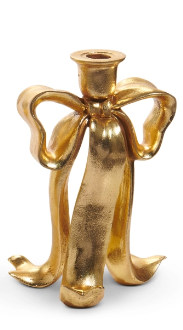 9" Bow Candlestick - Large
