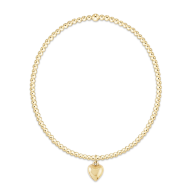 egirl Classic Gold 2mm Bracelet - Love Plush Small Gold Charm