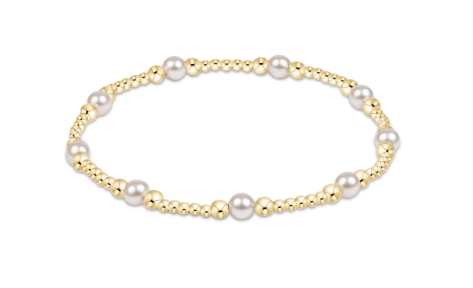 Purpose Pearl 4mm Gold Bracelet