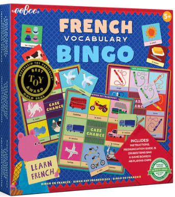 French Bingo Vocabulary