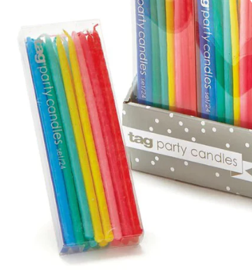 Multicolored Mini Taper Candle