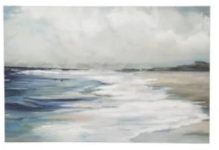 Canvas wall decor w/Beach Scene DF3024