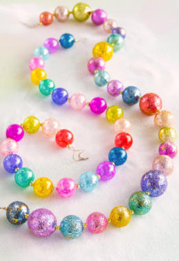Rainbow Sparkle Ball Garland