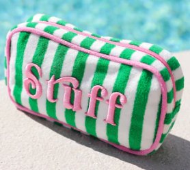 Green Cabana "STUFF" Small Zip Pouch