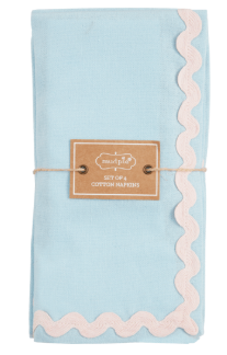 Blue Ric Rac Napkin