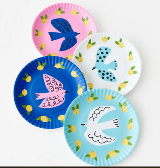 Bird Paper Melamine Plate