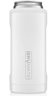 BruMate Ice White Hopsulator Slim 12 oz