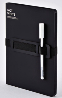 Colored-Page Notebook - Black