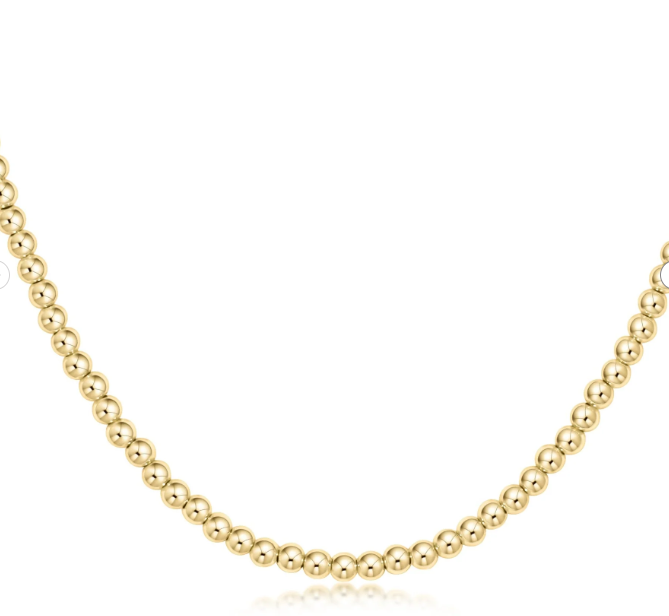 15" Choker Classic Gold 3mm Bead