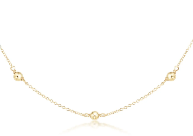 17' Choker Simplicity Chain Gold - Classic Gold 4mm