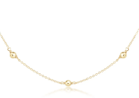 17' Choker Simplicity Chain Gold - Classic Gold 4mm