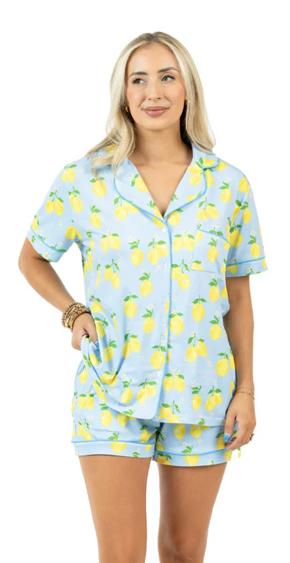 Zesty Lemons 2 Piece Pajama Set