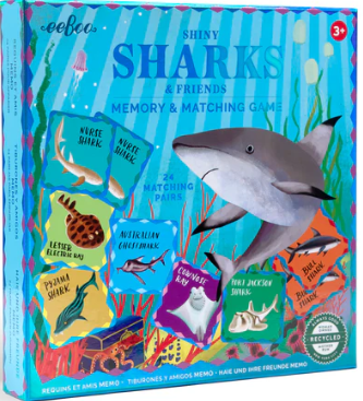 Sharks & Friends Shiny Memory Matching Game