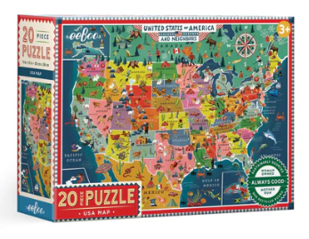 USA Map 20 Piece Puzzle