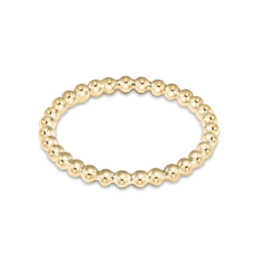 Classic Gold 2mm Bead Ring