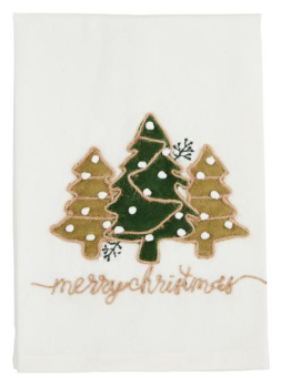 Tree Velvet Applique Towel