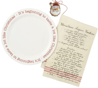 Christmas Cookie Plate Set