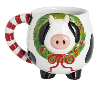 Christmas Cow Mug