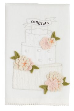 Wedding Cake Beaded Towel