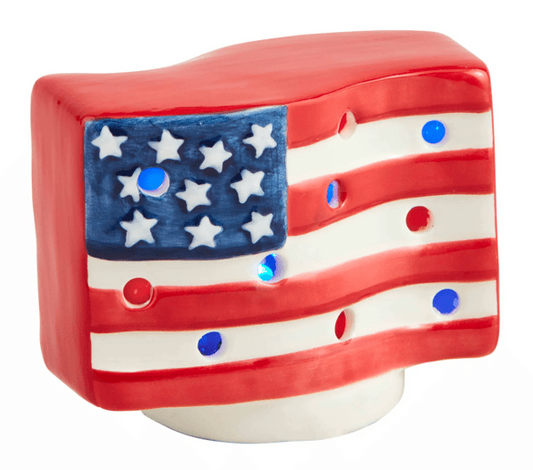 American Flag Light-Up Sitter