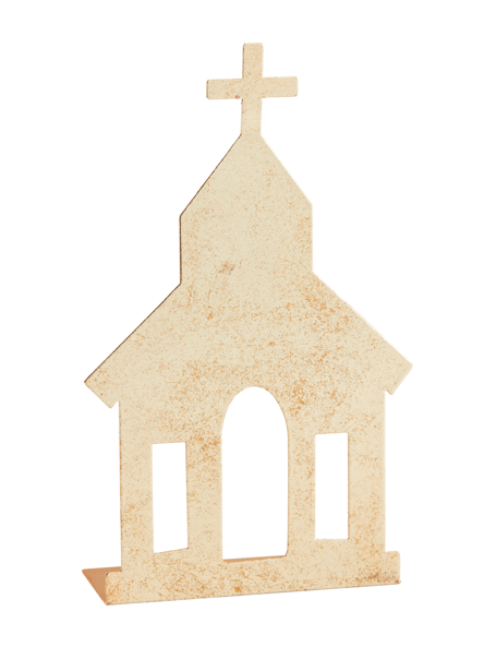 Large Gold Church Table Sitter