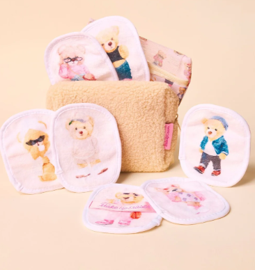 Teddy 7-Day Makeup Eraser Set