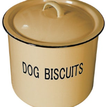 Metal Dog Biscuits Canister