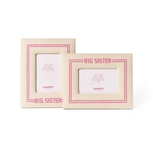 Embroidered Photo Frame - Big Sister