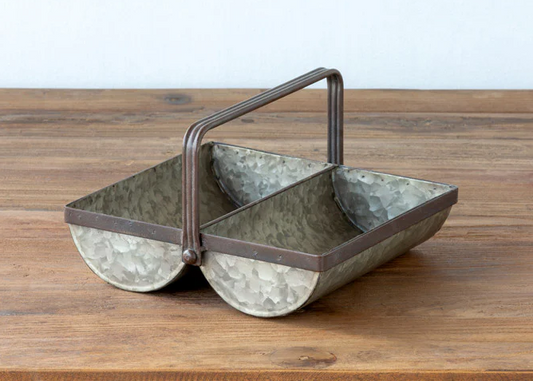 Galvanized Metal Trough Caddy
