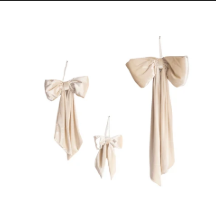 Cream Velvet Bows