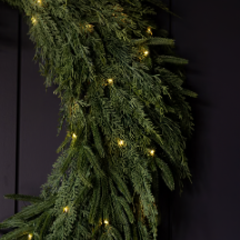 Norfolk & Cypress Mixed Wreath - 24" LED