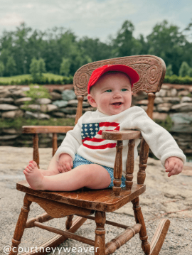 Flag Rollneck Toddler Sweater