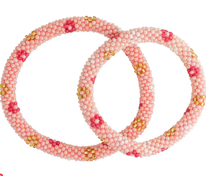 Mommy and Me Roll-On Bracelet - Flower Power