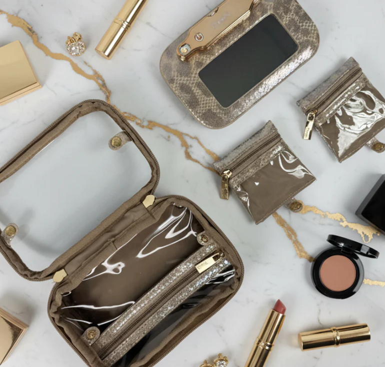 Litt Mini Mirror Case - Glimmer Leopard