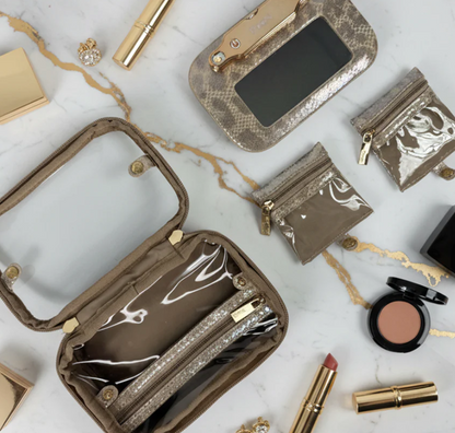 Litt Mini Mirror Case - Glimmer Leopard
