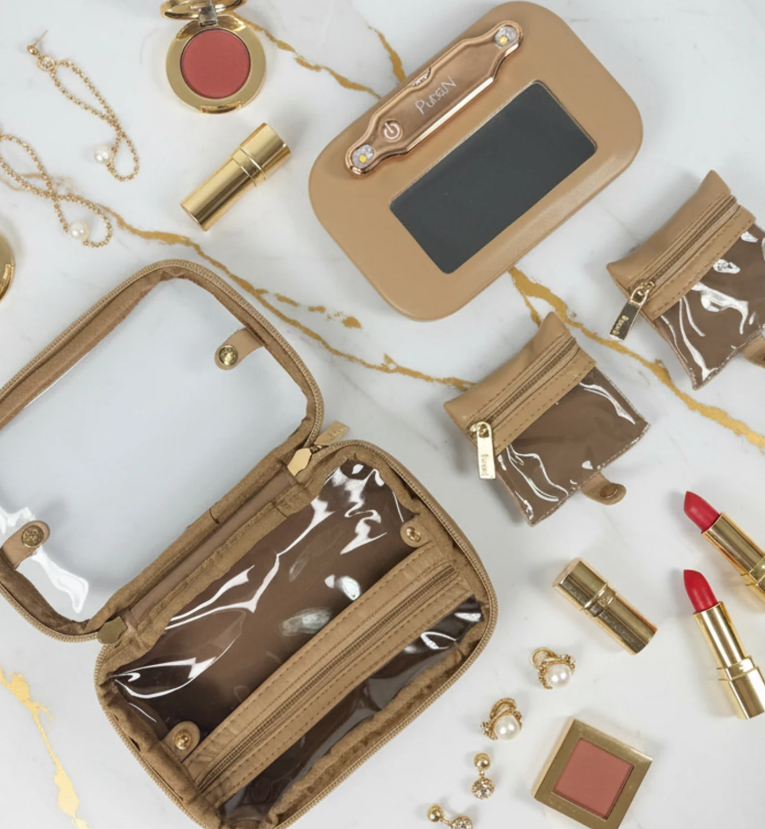 Litt Mini Mirror Case - Nude