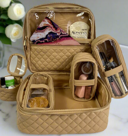 Mini Diva Makeup Case - Nude