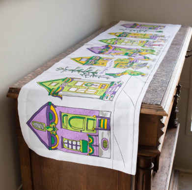 Mardi Gras Parade Table Runner