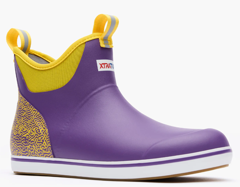 Men's Tailgate Ankle Deck Boots - Purple and Yellow