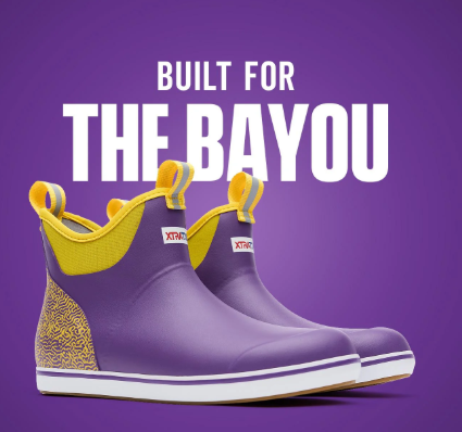 Men's Tailgate Ankle Deck Boots - Purple and Yellow