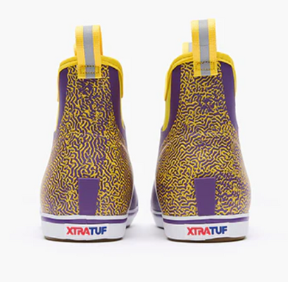 Men's Tailgate Ankle Deck Boots - Purple and Yellow