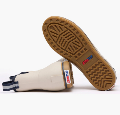 Men's Ankle Deck Boots - Ivory Navy