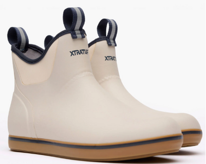 Men's Ankle Deck Boots - Ivory Navy