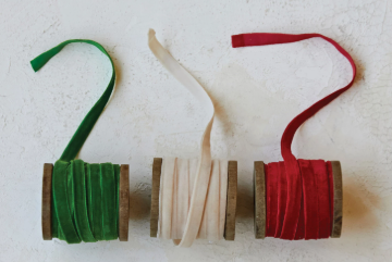 10 Yard Velvet Ribbon - Set of 3