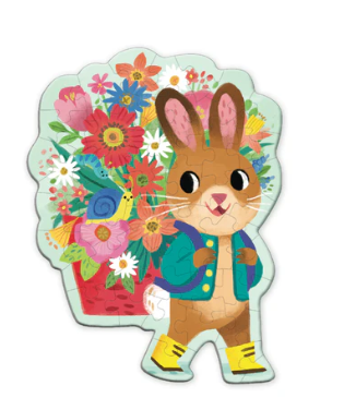 Bunny Bouquet 48 Piece Scratch and Sniff Mini Puzzle
