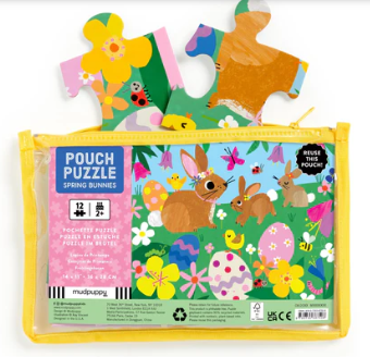 Spring Bunnies 12 Piece Pouch Puzzle