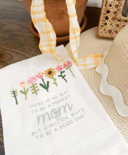 Perfect Mom Embroidered Towel