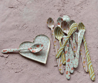 Enameled Stainless Steel Spoons